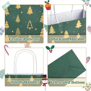 Kraft Paper Gift Bags Snowflakes Merry <b>Christmas</b> Candy Cookie Packaging Bag <b>Boxes</b> 2022 New Year Party Natal Kids Favors - Product Image 2