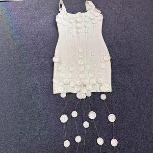 Novità Estate 2026: Set di Abito Aderente <span class=keywords><strong>e</strong></span> Minigonna di Alta Gamma con Design Floreale 3D - Product Image 2