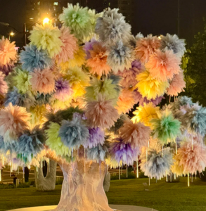 شجرة الألعاب النارية المزيفة على شكل ريشة القصب للزينة والترتيب - Product Image 4