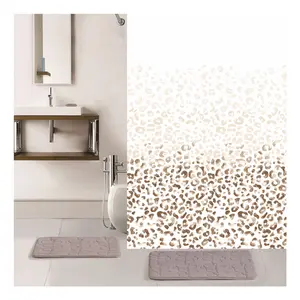 CF BCP570 rideaux de douche en polyester Offre Spéciale imperméables imprimés de fleurs impression 3d sublimation rideaux de douche durables personnalisés