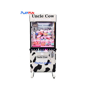 Venta al por mayor de monedas Uncle Cow Arcade Doll Machine Claw Crane Prize Gift Game Machine para niños y adultos - Product Image 1