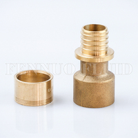 Plomberie PEX avec raccord pex en laiton forgé CW617 connecteur en laiton coupleur égal raccord en laiton pex de super qualité