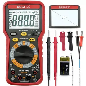 Digital Multimeter AC/DC Ammeter Volt Ohm Tester Meter Multimetro With Thermocouple LCD Backlight Portable Meters
