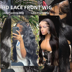 Peluca Frontal de Encaje HD 13x6, Super Ondulada, Larga, Brasileña, Encaje Transparente, Sin Pegamento, Fibra de Alta Temperatura, 180% de Densidad, 14-30 Pulgadas - Product Image 2