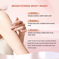 Gommage corporel exfoliant, étiquette personnalisée, gel douche personnalisé, gel douche à la nicotinamide, élimine les peaux mortes, blanchissant, hydratant