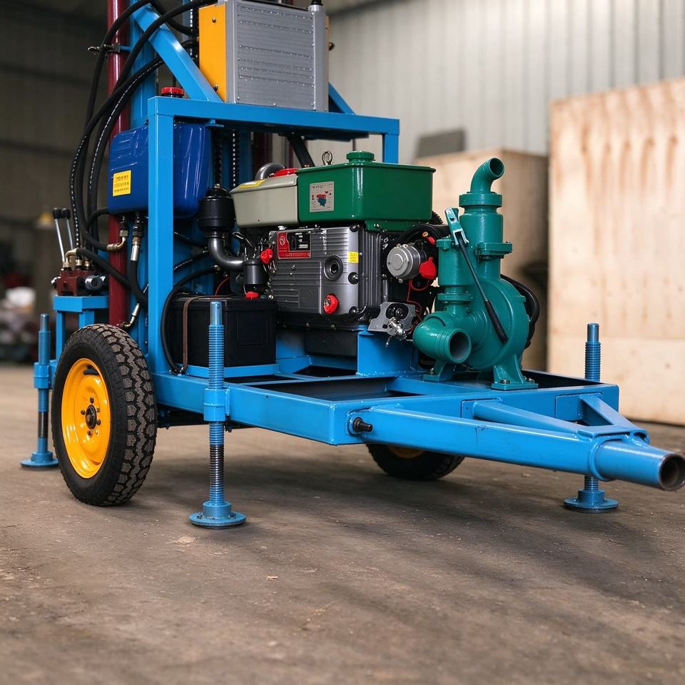 Well Water Model Professional Low Tower Mini Water Well Drilling Rig Rotary Water Well ...