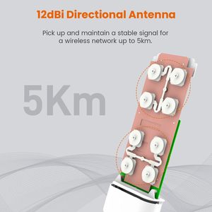 Tenda ngoài trời tầm xa <span class=keywords><strong>CPE</strong></span> 2.4GHz cầu không dây 12dBi 5km + <span class=keywords><strong>AP</strong></span>/trạm/WISP/p2mp/WDS Repeater/<span class=keywords><strong>ROUTER</strong></span> 6KV chống sét - Product Image 2