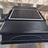 Tente de toit personnalisée quatre saisons, design à coque rigide pliable automatiquement, polyester, compatible avec les panneaux solaires de toit >3000mm