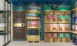 Design del Layout del negozio di nuoto personalizzato espositore per costumi da bagno costume da bagno tavola da surf Design del negozio per espositore per biancheria intima e reggiseno - Product Image 4