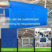 Tente de camping portable 12 Air BC en Oxford et PVC laminé, une chambre, un salon, ouverture rapide automatique pour le camping et les situations d'urgence