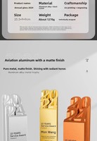 Trophée de récompense personnalisé de luxe en alliage d'aluminium mat gravé, avec cristal noir, écologique, logo personnalisé pour tournoi sportif