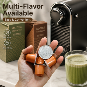 Japanese Style Ceremonial Grade Matcha Capsules Compatible With Nespresso Machines Organic Healthy Green <b>Tea</b> Pods Bulk - Product Image 2