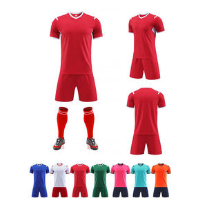 Fußball-Trainingskleidung Sportbekleidung-Sets Großhandel Atmungsaktives Gewebe Allround Maßgeschneiderte OEM Herren-Trikots 100% Polyester - Product Image 3