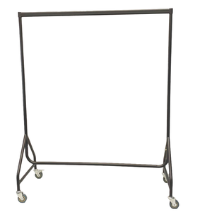 RH-GR-S2 RUHAO 1500*480*1460mm ブラック モダンメタル シングルバー 布製ディスプレイラック 粉体塗装 吊り下げラック シンプル - Product Image 4