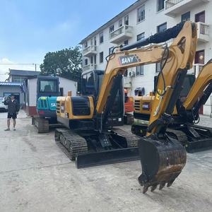 Excavatrice Sany Sy60 certifiée CE avec moteur Isuzu, poids opérationnel de 6 tonnes, composants PLC et engrenages - Product Image 1