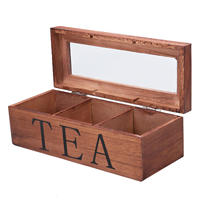Caisse de rangement en bambou fabriqué à la main de qualité supérieure Boîte à thé en bois verni en relief pour la collection des amateurs de thé en gros disponible