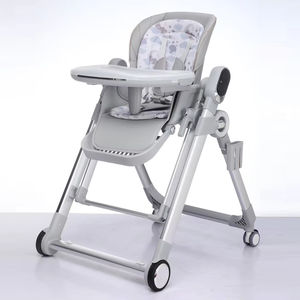 Chaise haute 3-en-1 ergonomique avec roues universelles silencieuses, large et multifonctionnelle, avec ceinture de sécurité - Product Image 1