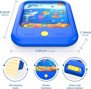 Tappetino didattico per l'apprendimento tablet per bambini per imparare lettere, numeri, cibo, <span class=keywords><strong>tempo</strong></span>, musica, veicoli, Jurassic Park - Product Image 6