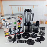 Produit le plus vendu - Blender commercial 8-en-1 - Mixeur à glace - Presse-agrumes - Robot culinaire Blender robuste Silver Crest 6-en-1