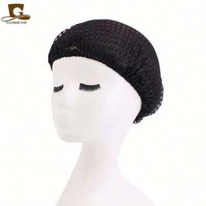 Wholesale Custom Logo Women's Invisible Hair <b>Net</b> Snood <b>Bun</b> Cover with European & American Style Polyester Material - Product Image 3