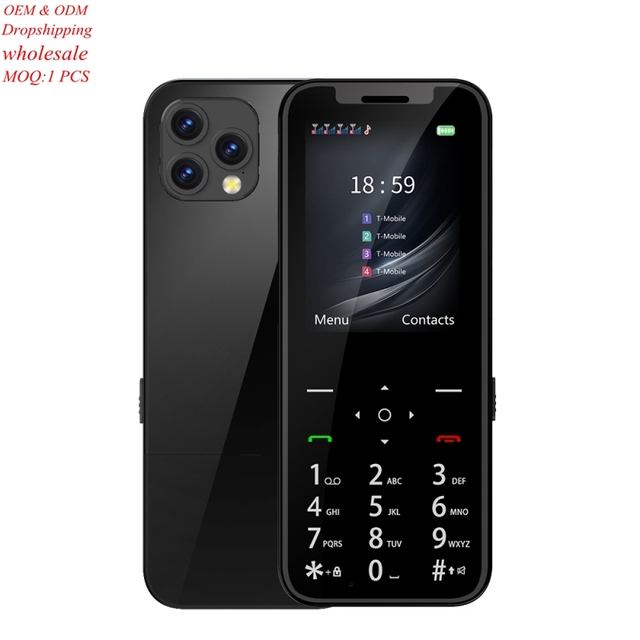 SERVO X4 Mini Mobile Phone 2.4 Inch Screen MTK6261D 21 Keys Quad SIM Auto Call Record Small Pocket Phone
