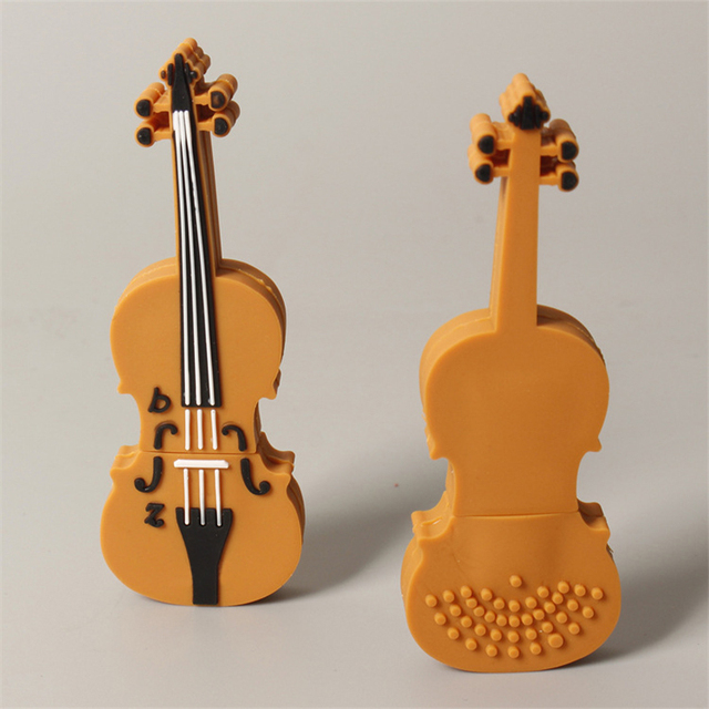 New USB 3.0 & 2.0 Compatible Electronic Musical Instrument Violin PVC CE Certified Customizable USB Flash Drive