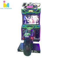 Mesin Game Arcade Balap Motor Koin, Simulator Mengemudi Moto GP