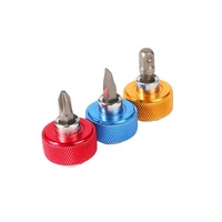 Qixin personalizado al por mayor 3 piezas en 1 pequeña pulgada enchufe de trinquete y ranura CRV Llaves hexagonales Bit Set Finger Grip Driver