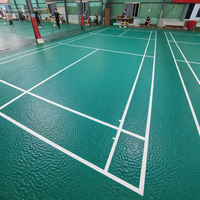 Revêtement de sol sportif en plastique résistant à l'usure Runsure pour aire de jeux, 22 dB, acoustique, fabrication en Arabie Saoudite, Moyen-Orient