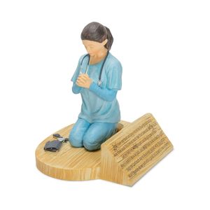 Figurine <span class=keywords><strong>de</strong></span> table en pierre d'uniforme pour prière d'infirmière en résine personnalisée - Product Image 5