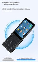 هاتف ذكي صغير Qin F22 بشاشة 2.8 بوصة بدون كاميرا، واي فاي، معالج MTK6739، نظام أندرويد، ذاكرة 16 جيجابايت/32 جيجابايت، بطارية 1700 مللي أمبير، هاتف محمول مدمج
