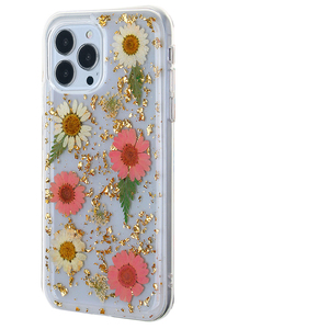 Funda Transparente de Lujo Hecha a Mano con Flores Reales y Resina Epoxi TPU+PC a Prueba de Golpes para 17 16 15 14 13 12 11 Pro Max - Product Image 6