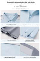 Polo Antibacterial con Cierre de 175GSM 10A, 87% Nailon, 13% Elastano, UPF50+, Secado Rápido, Bloques de Color, Unisex, Logotipo Personalizado, Tallas S-6XL