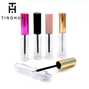 หลอดมาสคาร่าพลาสติกแบบขวดเกลียวขนาด 3 มล. 3.5 มล. 5 มล. คุณภาพสูงสำหรับขายส่ง  บรรจุภัณฑ์อายไลเนอร์สีชมพูแบบเปล่า และหลอดลิปกลอสสีขาว - Product Image 5