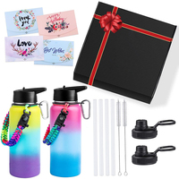 Everich 32oz sport poignée paille couvercle thermo réservoir double paroi large bouche bouteilles d'eau bouteilles d'eau de style isolé