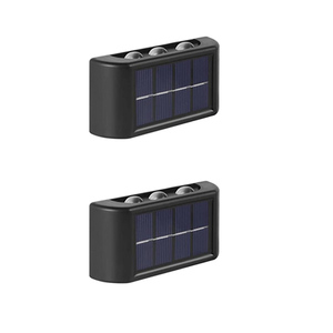 <b>LED</b> Solar Rechargeable Outdoor <b>Wall</b> <b>Lights</b> Warm White <b>Dimmable</b> IP65 Waterproof for Garden & Porch - Product Image 1