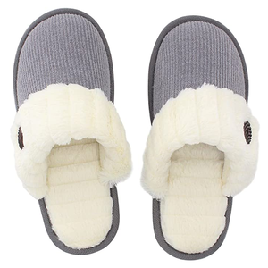Zapatillas de casa con cordones de espuma de memoria tejidas al aire libre, suaves, cálidas, suaves y cálidas para mujer - Product Image 3