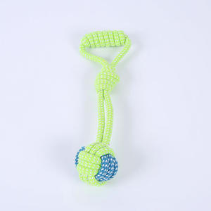 Sıcak satış oyuncaklar Bite dayanıklı pamuk halat oyuncakları Pet kedi ve köpek oyuncak diş taşlama ve temizlik halat düğümü top seti - Product Image 3