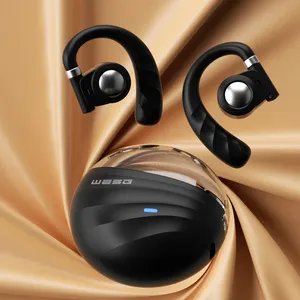 用于锻炼的无线耳机IPX4防水高级深低音声音一步自动连接带耳挂的蓝牙耳机