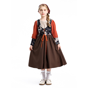 Traje de cerveza de estilo rural Retro Medieval para niños y niñas Cosplay Western Cowboys disfraces de actuación para niños Cosplay - Product Image 5