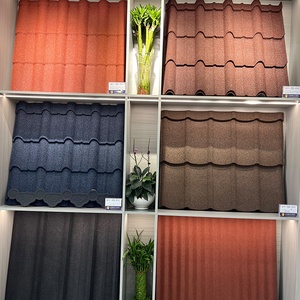 Tuiles de toiture décoratives revêtues de pierre <span class=keywords><strong>Tudor</strong></span> en acier galvanisé Tuiles métalliques - Product Image 6
