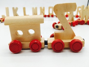 Jouet éducatif précoce en bois Alphabet <span class=keywords><strong>train</strong></span> <span class=keywords><strong>train</strong></span> en bois jouet éducatif de <span class=keywords><strong>train</strong></span> de lettre - Product Image 3