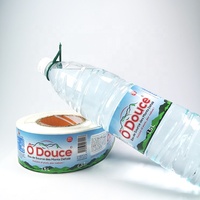 Étiquettes adhésives bpp blanches avec livraison gratuite, rouleau d'autocollants avec Logo personnalisé pour bouteilles d'eau