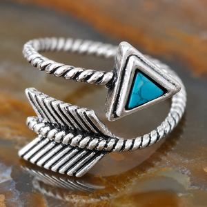 Anello Vintage con Freccia di Piuma per Donne, Anello Creativo di Tendenza, Accessorio per Dito in Stile Retrò - Product Image 3