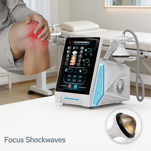 Dispositivo Profesional de Ondas de Choque Enfocadas ESWT: Dispositivo Avanzado para el Alivio del Dolor para Clínicas y <span class=keywords><strong>Fisioterapeutas</strong></span>, Analizador de Piel para la Recuperación - Product Image 1