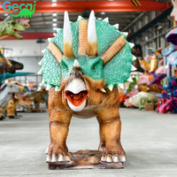 Dinosaure animatronique mécanique grandeur nature à chevaucher pour parcs d'attractions, personnalisable pour sites touristiques, fabricant direct
