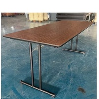 Meubles de bureau commerciaux modernes, table rectangulaire pliable, table de conférence, table de banquet, table pliante pour événements