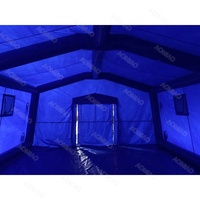 Tente médicale gonflable professionnelle de secours d'urgence, imperméable, résistante au soleil, installation rapide, abri pour les situations de catastrophe