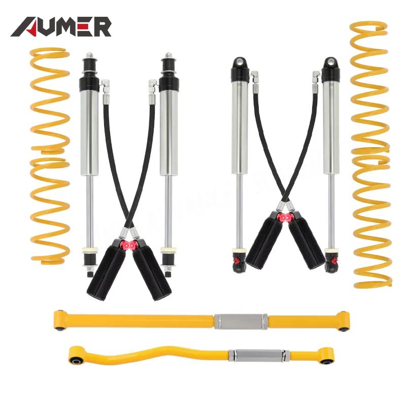 4x4 off road rebound and compression adjustable coilover lift kit nitrogen shock absorber for nissan patrol y61 suspension