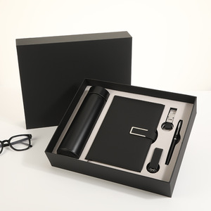 Practical Business Gift Box Set Personalized Logo Includes Anniversary Exhibition Notebook Thermos Cup for Father's Day